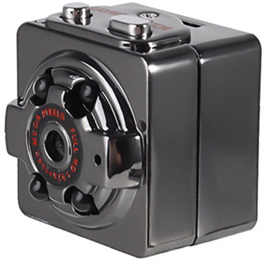 JeiibrZui Verborgen Camera - Spionagecamera - 12 Megapixel Video-opname En Opladen Gelijktijdig - 1 Stuk - Voor Beveiliging Zwart van Merkloos