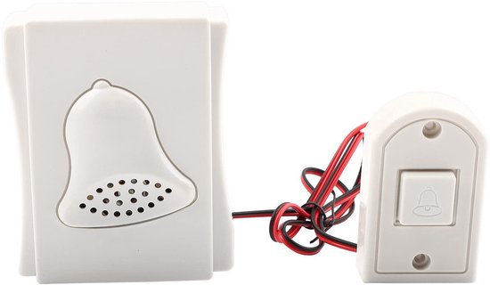 Jhubersproducts - Bedrade Deurbel - Deurbel Chime - Geschikt voor Thuis en Kantoor - Compact Formaat - Toegangscontrole Systeem - Eenvoudig te Install
