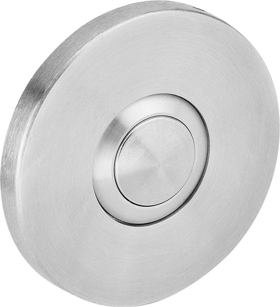 JNF Beldrukker Rond 50mm met afdekrozet RVS