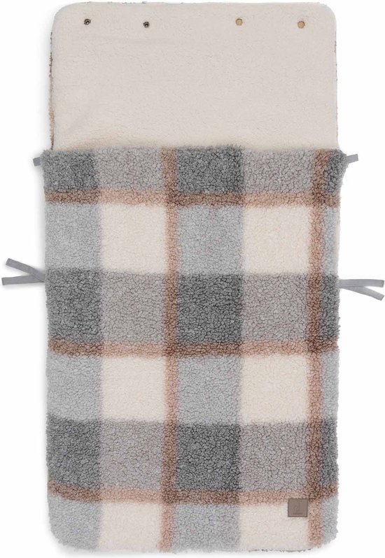 Jollein - Baby Voetenzak groep 0+ 3/5 punts - Check Boucle van Jollein