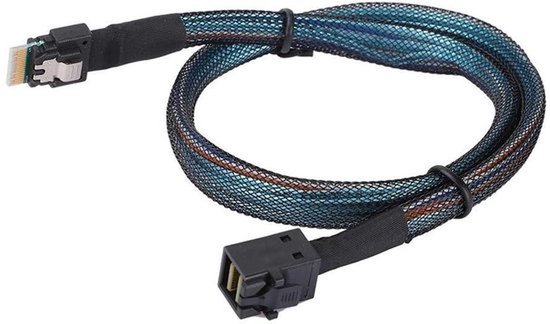 Kabel voor computer voeding verbinding Slim SAS SAS38P naar SAS HD SFF-8643 transmissie voor server computer van Merkloos
