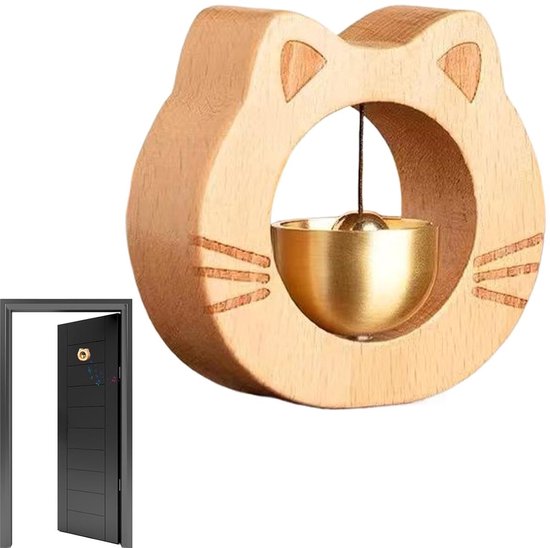 Katten Deurbel - Deur Oprolbellen - Huisdier Training - Heldere Beltoon - 7.5 x 7.6 cm