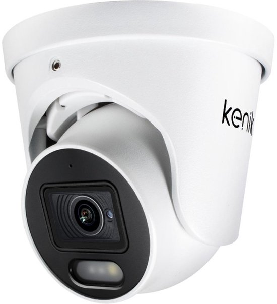 Kenik IP-camera, resolutie 4 MP bij 20 fps, bewegingsdetectie, automatische IR-filter, ingebouwde microfoon, koepelbehuizing, KG-430DPA-E