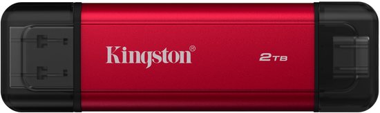 Kingston Technology 2TB Draagbare SSD met Dual USB-A/C, tot 1050MB/s USB 3.2 Gen 2