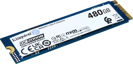 Kingston Technology 480G DC2000B M.2 4.0 M.2 2280 SSD van Merkloos