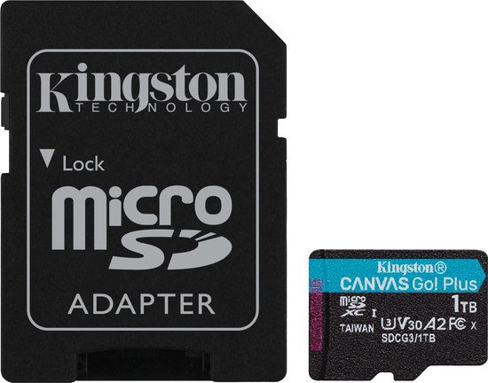 Kingston Technology Canvas Go! Plus MicroSD UHS-I Klasse 10 van Kingston