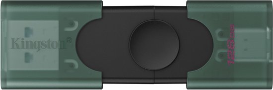 Kingston Technology DataTraveler 128GB USB-A + USB-C 3.2 Gen 1 DuoG2 van Kingston