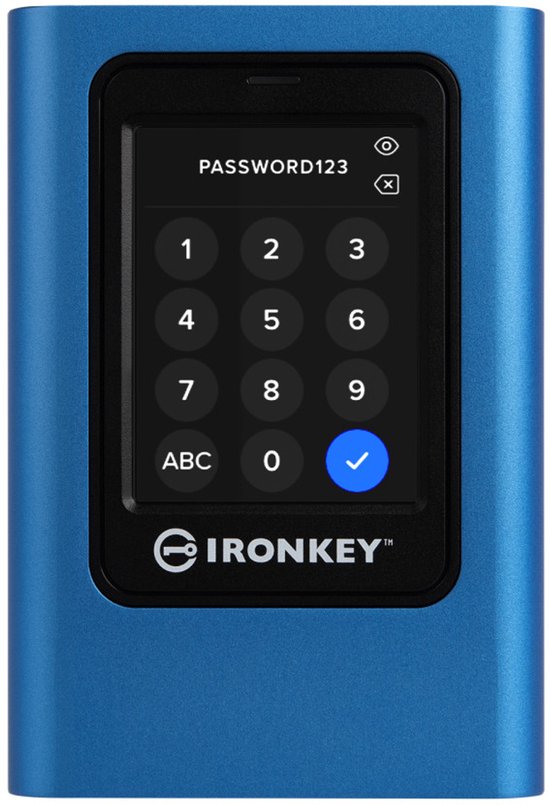 Kingston Technology IronKey Vault Privacy 80 7,68 TB Blauw