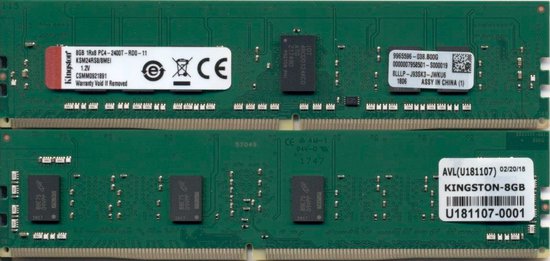 Kingston Technology KSM24RS8/8MEI geheugenmodule 8 GB 1 x 8 GB DDR4 ECC van Merkloos