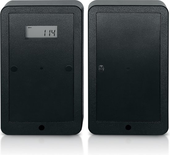 Klantenteller Draadloos met Display Tweerichting - Personenteller - Krijg inzicht in het aantal Bezoekers - Bezoekersteller werkt op Batterijen - Gemakkelijke Installatie van Safecount