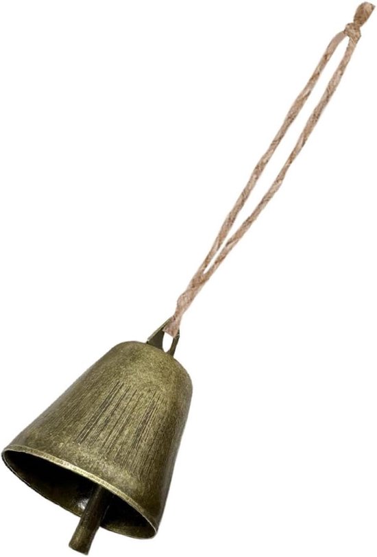 Kleine Bel - Hangende Decoratie - Creatieve Projecten - Antieke Bronzen Kleur - 2.6 x 2.6 x 3.6 cm - Brons