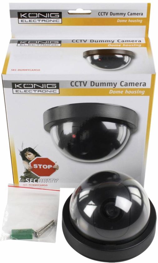 KONIG - Dome Dummy binnen camera - Zwart van Konig