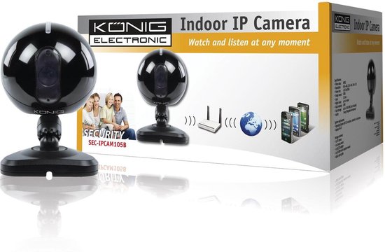 König SEC-IPCAM105 IP-beveiligingscamera Binnen 640 x 480 Pixels van Merkloos