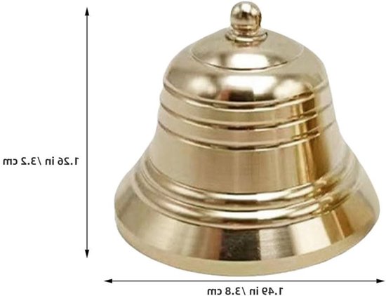 Koperen Deurbel - Hangende Bel Ornamenten - Ambachten en Decoratie - Fijn Messing Materiaal