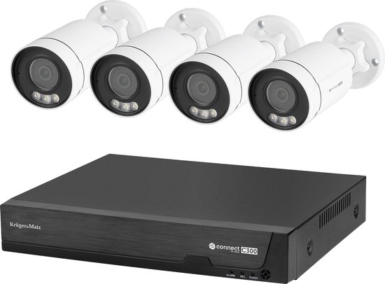 Krüger&Matz Connect C300 - Beveiligingscamera - 5 Mpx - PoE - IR tot 30m