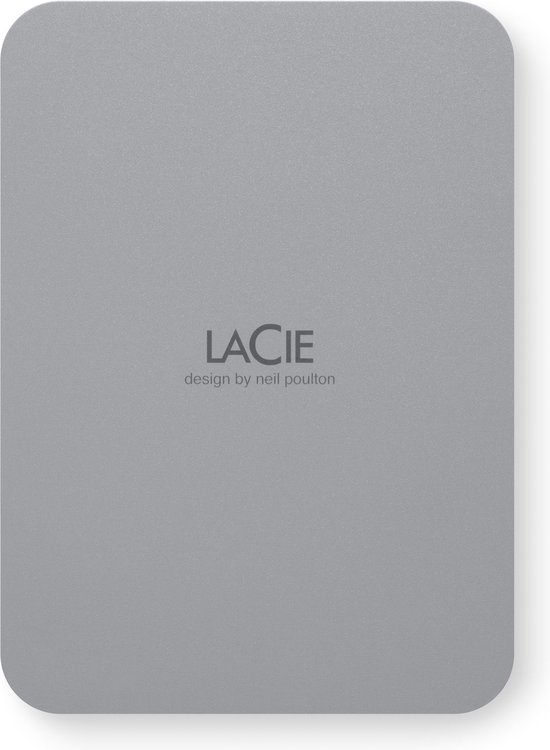 LaCie Mobile Drive Secure externe harde schijf 4 TB USB Type-C 3.2 Gen 1 (3.1 Gen 1) Grijs