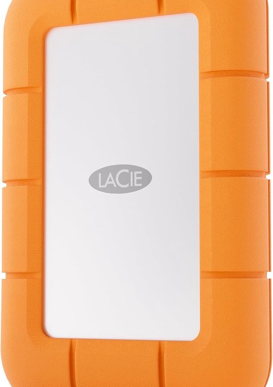 LaCie STMF4000400 externe solide-state drive 4 TB USB Type-C USB 3.2 Gen 2x2 Grijs, Oranje van Merkloos