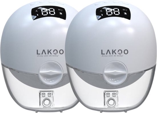 LAKOO® - Draadloze Dubbele Elektrische Borstkolf - Handkolf - Elektrische borstkolf Breast Pump Electrisch Dubbel - Borstkolf - Hansfree 2 Pack van Lakoo