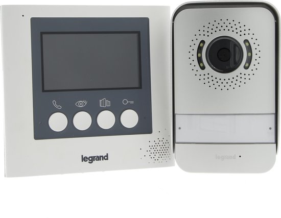 Legrand 360° videofoon systeem - grijs - 4,3" kleurenscherm