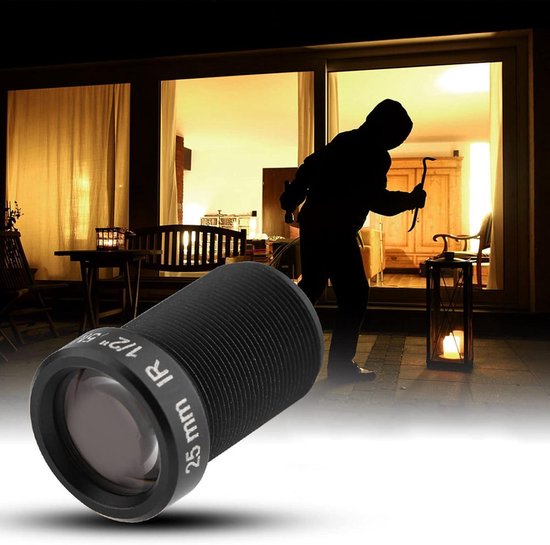 Lens 5 miljoen pixels brandpuntsafstand 25 mm nachtzicht universeel IR-lens voor M12 x 05 IP-camera's - geschikt voor XiaoMi Firefly SJCAM .