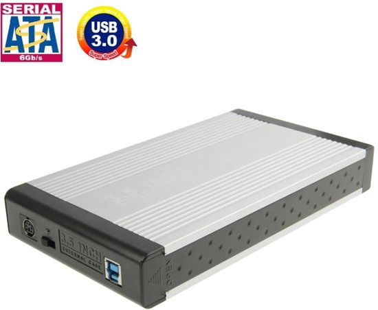 Let op type!! Externe USB 3.0 behuizing voor 3.5 inch SATA HDD harde schijf