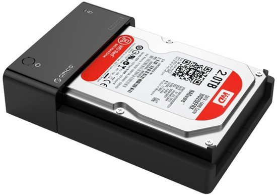 Let op type!! ORICO 6518US3 USB 3.0 Externe behuizing voor Type-B naar SATA 2.5 inch / 3.5 inch SATA HDD / SSD harde schijf (zwart)