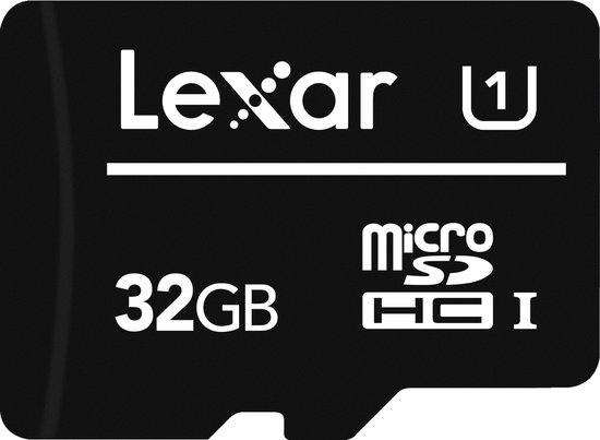 Lexar 932824 flashgeheugen 32 GB MicroSDHC UHS-I Klasse 10 van Lexar