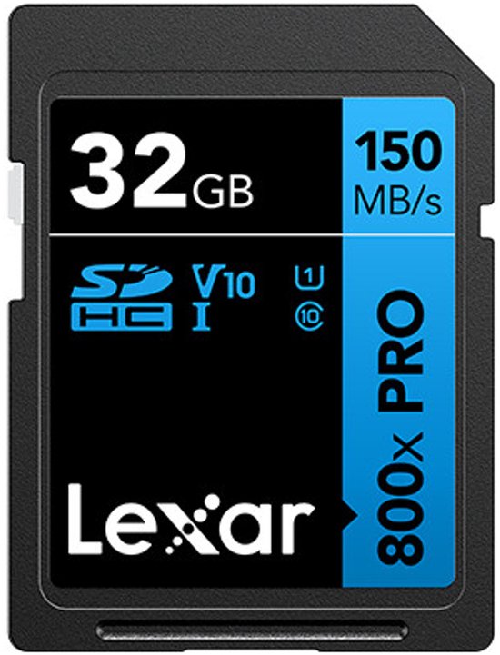 Lexar High-Performance 800xPRO 32 GB SDHC UHS-I Klasse 10 van Merkloos