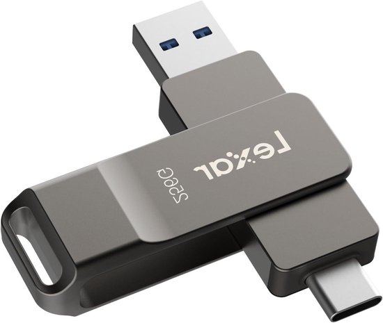 Lexar JumpDrive D40E 256GB BL Titanium, voor GL