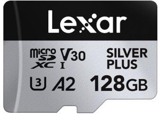 Lexar Professional SILVER PLUS 128 GB MicroSDXC UHS-I van Lexar