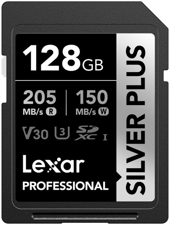 Lexar Professional SILVER PLUS 128 GB SDXC UHS-I Klasse 3 van Lexar