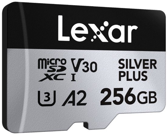 Lexar Professional SILVER PLUS 256 GB MicroSDXC UHS-I Klasse 3 van Lexar