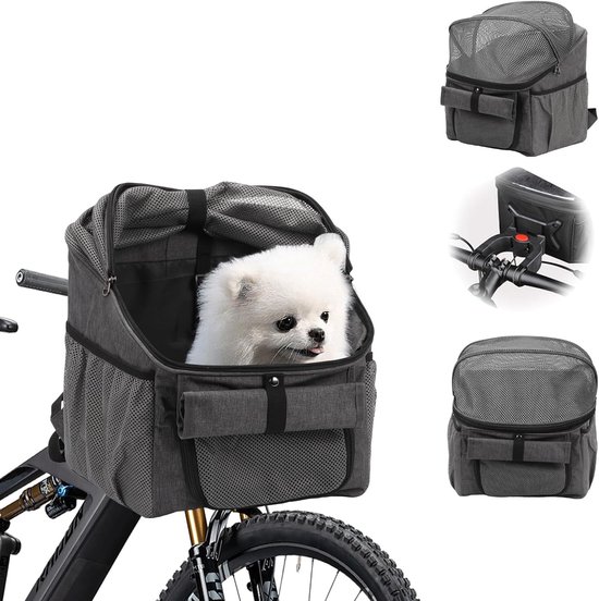 Lexium Hondenfietsmand Elektrische Fiets - Hondenfietsmand - Fietsmand Hond Voorrop - Honden Fietstas van Lexium