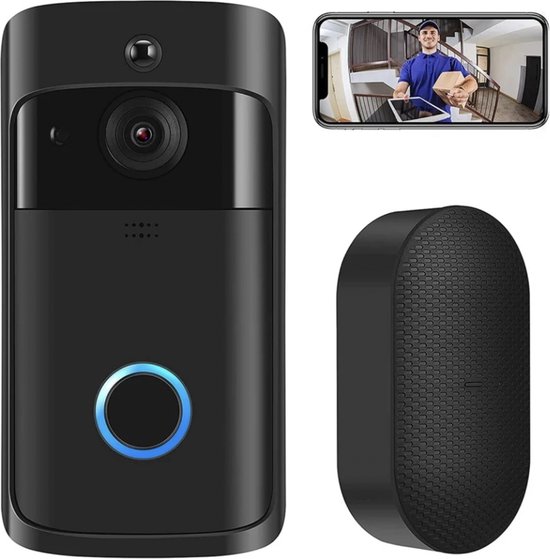 Living Needs Draadloze Deurbel - HD Video Deurbel - Deurbel met Camera. van Living Needs