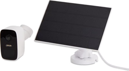 LSC Smart Outdoor Solar Camera - Licht en Geluid Alarm - Flits en Privacy Functie - 1080HP Videokwaliteit - Gratis LSC Smart Connect App
