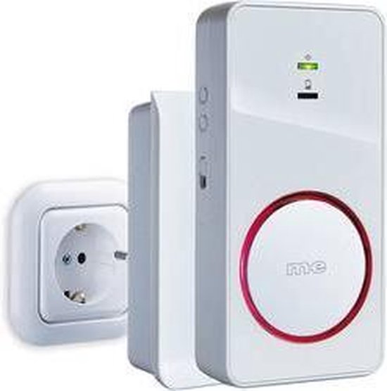 M-E BELL-280 RX Portable Draadloze DEURBEL - EXTRA ONTVANGER - voor M-E deurbelsystemen - 41151