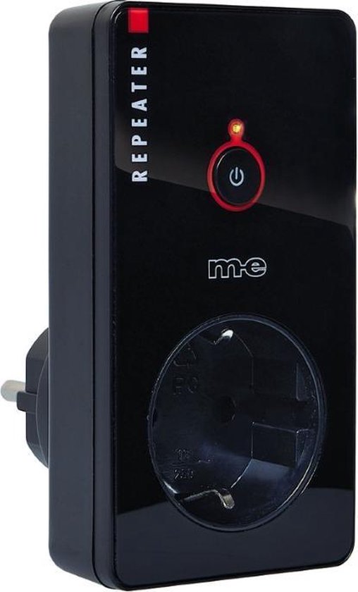 M-E DGF-300 Entreemelder Toegangsmelder Winkelbel REPEATER voor VERGROTEN BEREIK CR R1 Zwart 55250