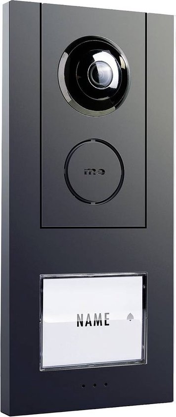 m-e modern-electronics 41175 - VISTUS Video-deurintercom - Kabelgebonden - Antraciet van Merkloos