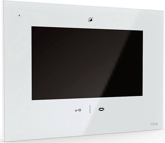 m-e modern-electronics 41269 Binnenunit voor Video-deurintercom WiFi, Radiografisch Wit