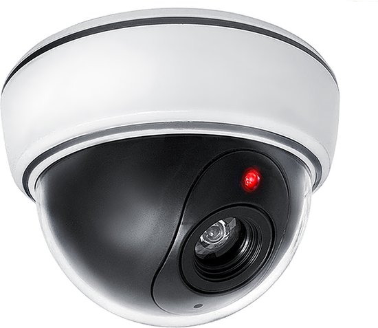 Maclean - Dummy camera met knipperende LED - Dummy koepelcamera van Merkloos