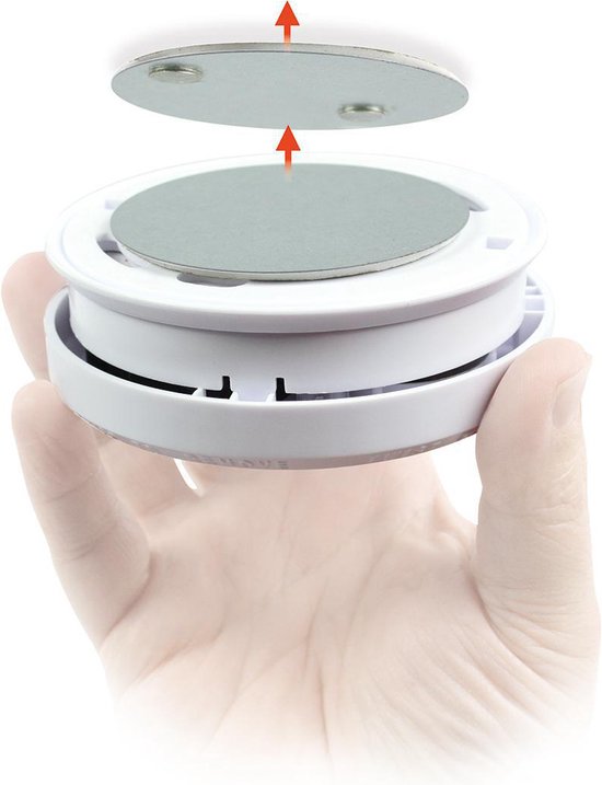 Magnetische Dectectorbeugel - Diameter: 70 mm - Plakband - Aantal producten in verpakking: 1 - Grijs van Kopp