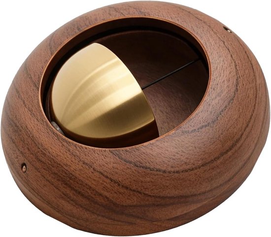 Magnetische Deurbel - Houten Bel - Bezoekers Melder - Sterke Magnetische Inductie - 7.5 x 7.5 x 3 cm