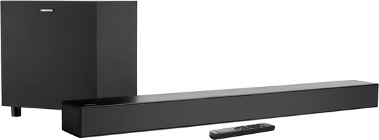 Medion Medion Soundbar (S61022) - Bluetooth Speaker - Soundbar met Subwoofer - Dolby Atmos - Soundbars voor TV - Touch- & Afstandsbediening - Wandmontage - Zwart van Medion