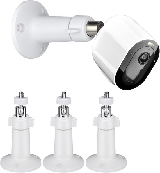 Met standaard 1/4"-20 draad beveiligingscamera wandhouder geschikt voor Arlo Pro 4, Arlo Ultra, Arlo Essential Spotlight, Ring Stick Up Cam Elite, Ring Stick Up Cam Plug in, Eufy 2/2C