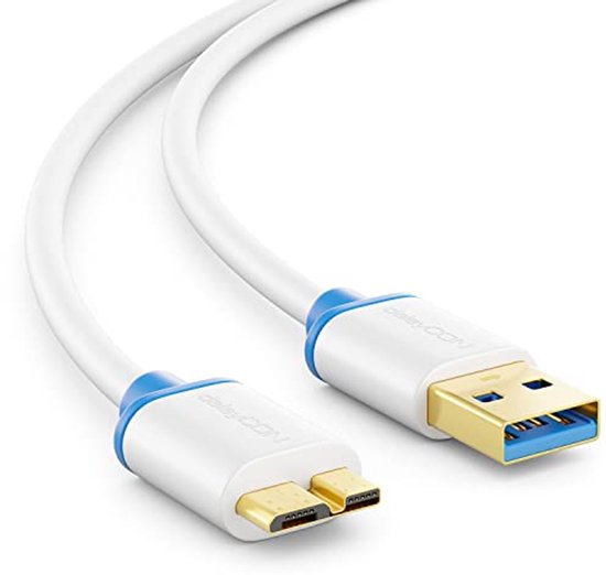 Micro USB 3.0 Datakabel tot 5 Gbit/s voor Mobiele Telefoons, Tablets en Externe Schijven van Merkloos