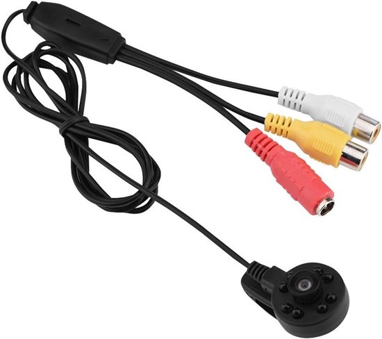 Mini Beveiliging Camera - HD Groothoek Camera - Nachtzicht Opnames - 170 Graden Lens - Audio Video - Zwart van Merkloos