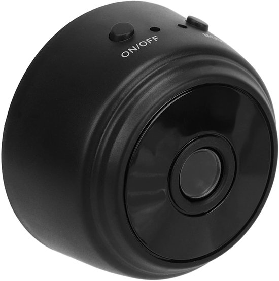Mini Beveiligingscamera - Compacte Camera - Huis Bewaken - Magnetische Bevestiging - 1080p HD - Zwart