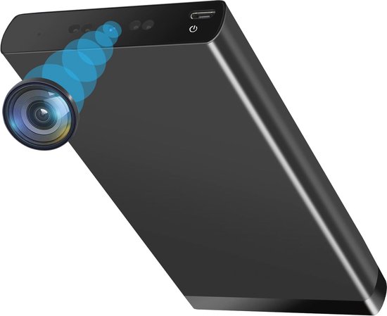 Mini Bewakingscamera met Nachtzicht en Bewegingsdetectie - Draagbare HD videocamera met Powerbank en Groot Capaciteit van MINI