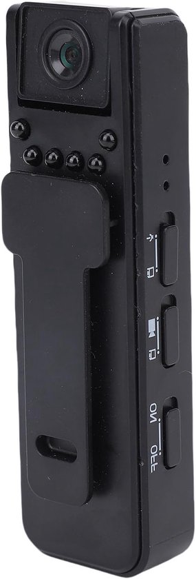 Mini Body Camera - Draagbare Recorder - Beveiligingsopnames - 180 Graden Rotatie - 1080P HD - Zwart