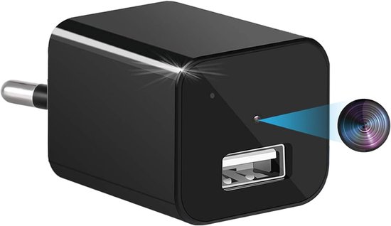 Mini Camera USB Oplader - Verborgen Camera Spycam - Beveiliging Thuis - 1080p HD Resolutie